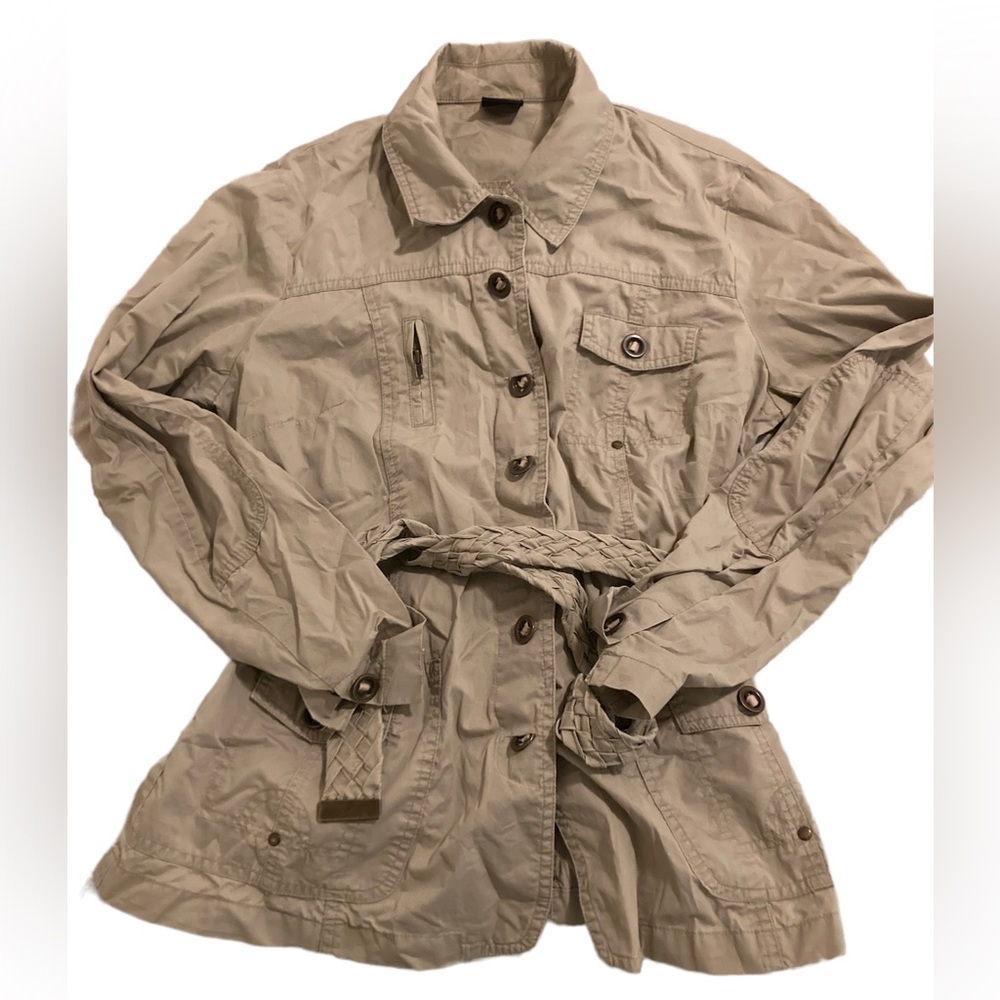 Cute preppy khaki Tribal jacket